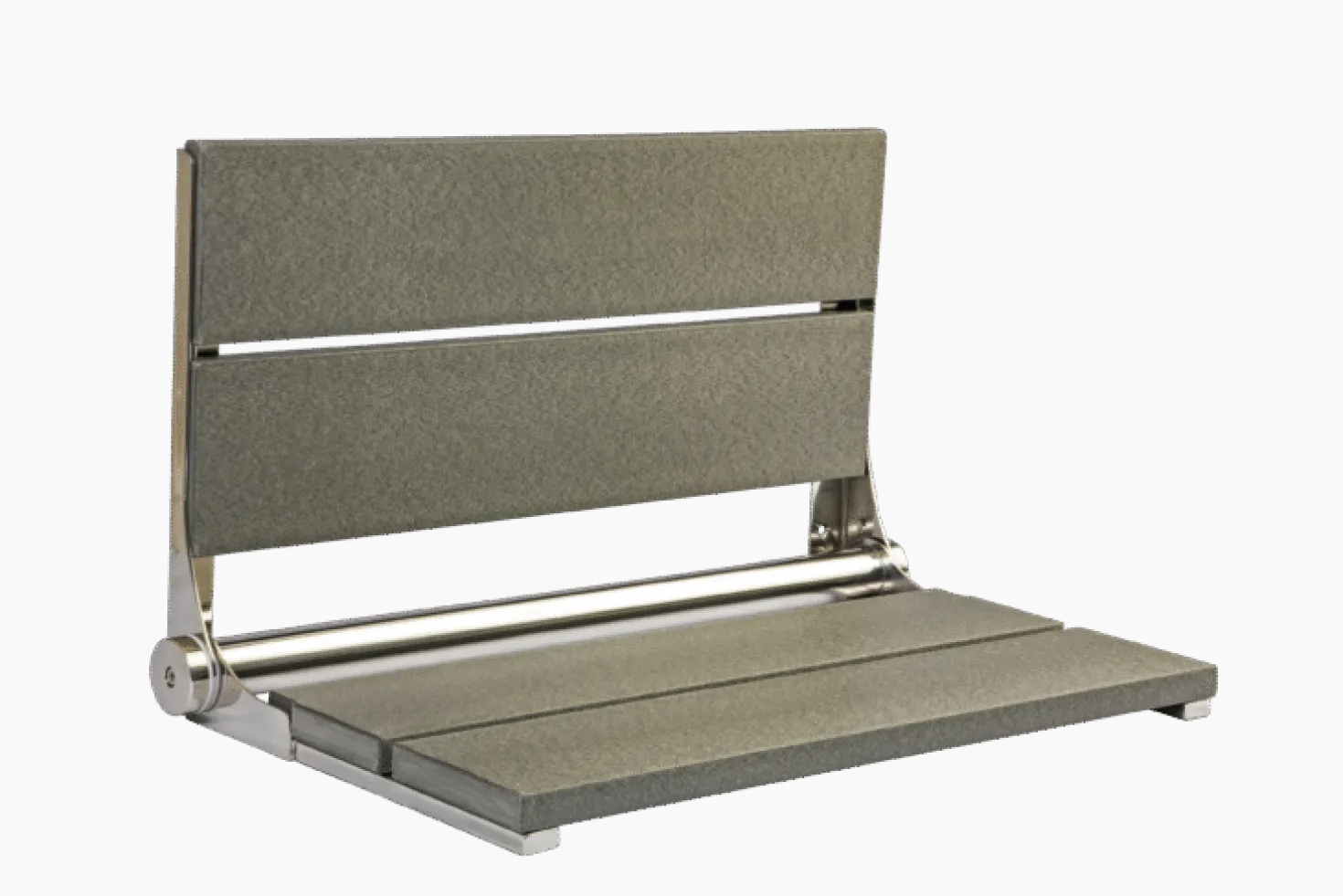 26" Shower Seat with Polished Frame