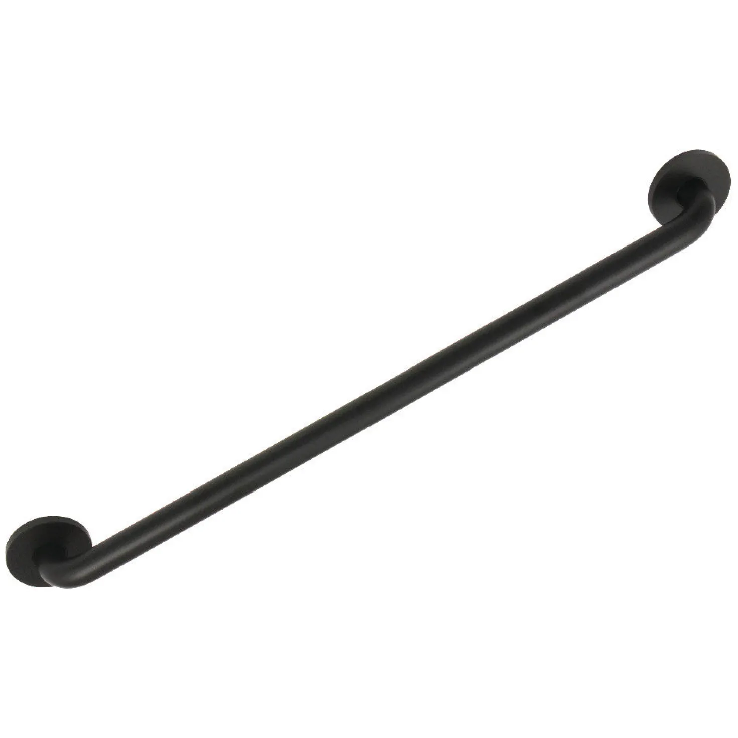 Silver Sage 42" Brass ADA Grab Bar in Matte Black