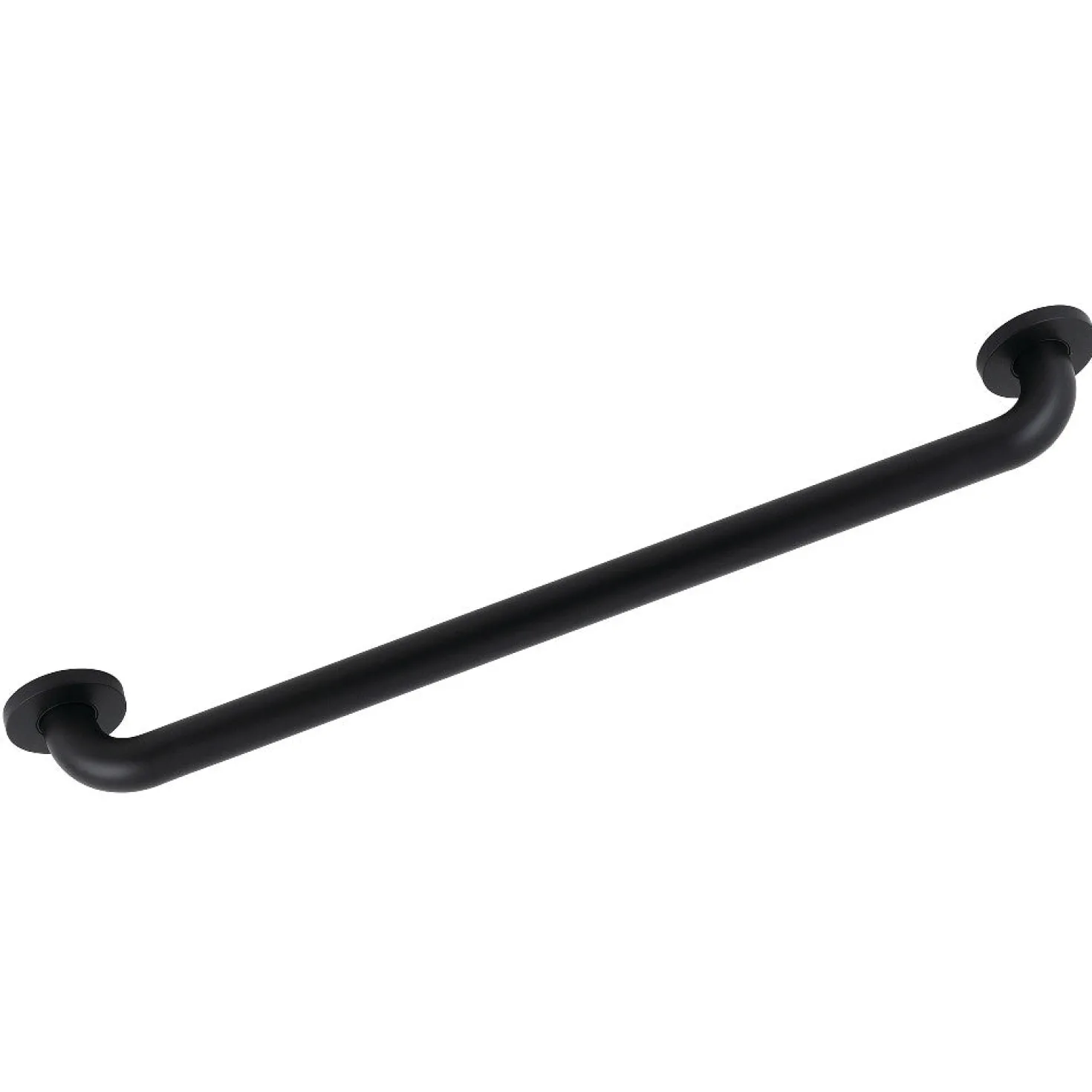 Silver Sage 24" Brass ADA Grab Bar in Matte Black
