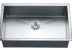 30" Single Bowl Dual Mount 18 Gauge Stainless Steel Kitchen Sink