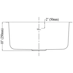 20" Single Bowl 16 Gauge Undermount Stainless Steel Kitchen Sink