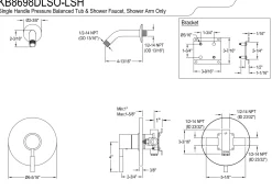 Single-Handle Pressure Balanced Shower Faucet, without Shower Head