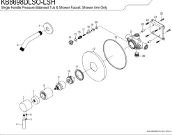 Single-Handle Pressure Balanced Shower Faucet, without Shower Head