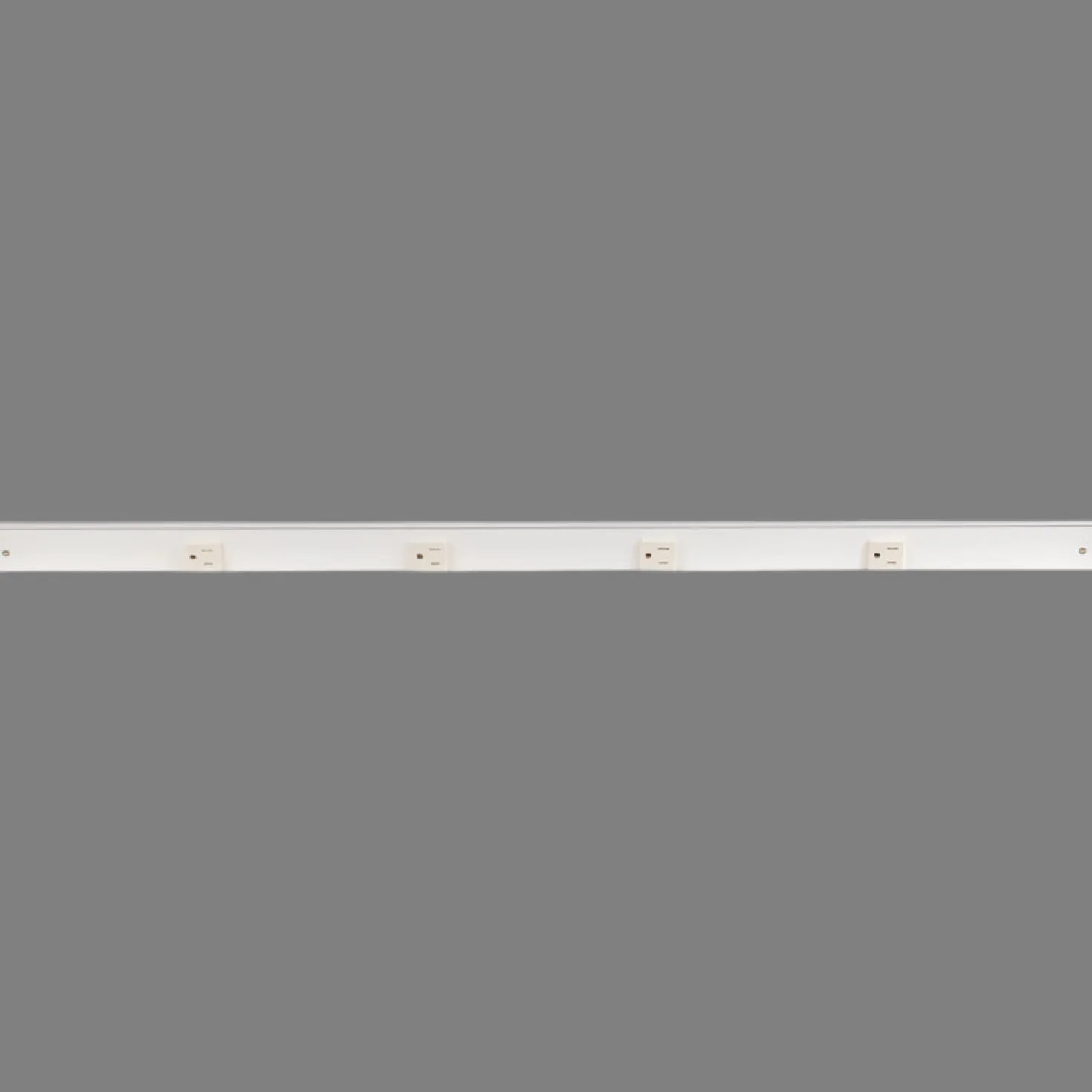 Slim Angle Under Cabinet Outlet Power Strip | White Finish