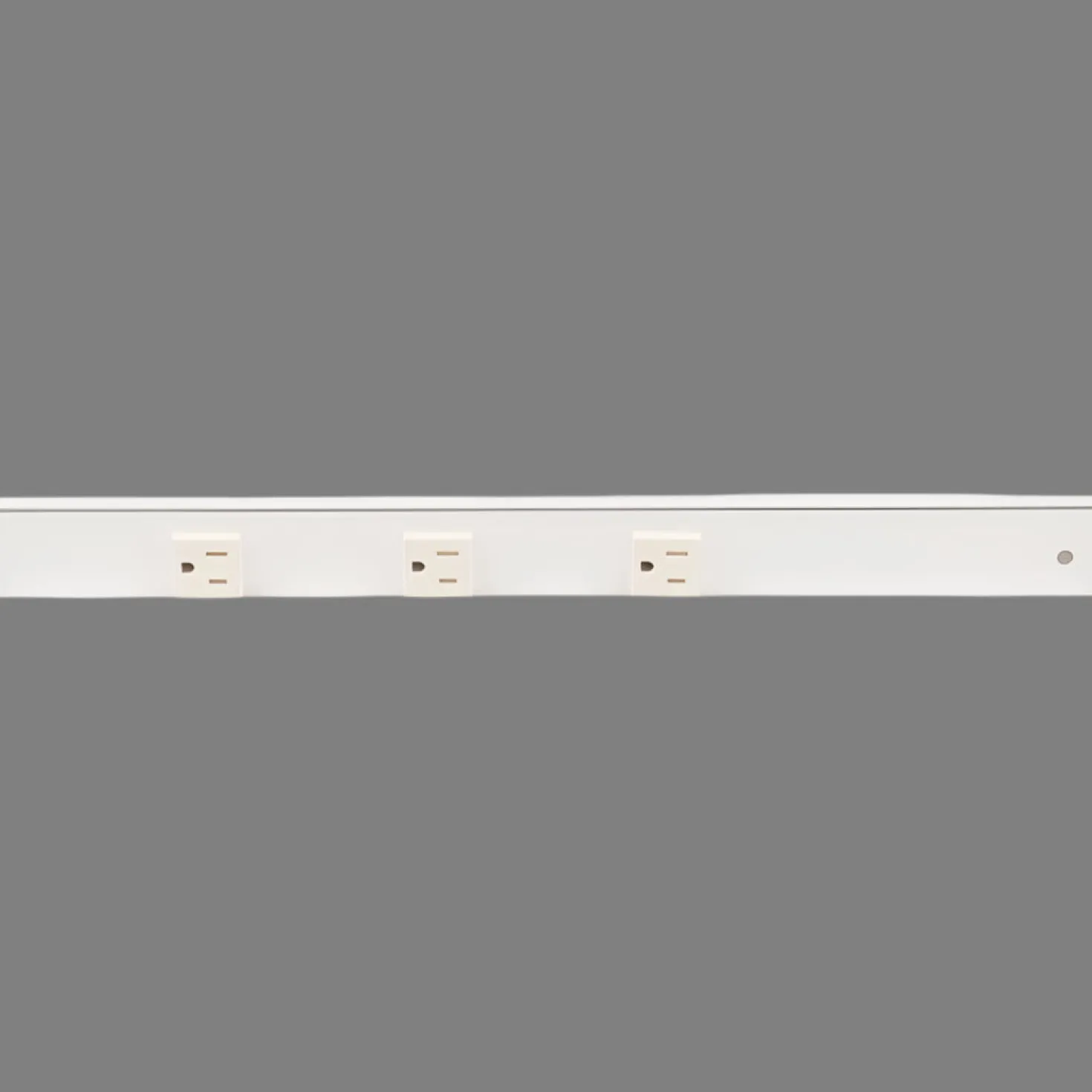 Slim Angle Under Cabinet Outlet Power Strip | White Finish