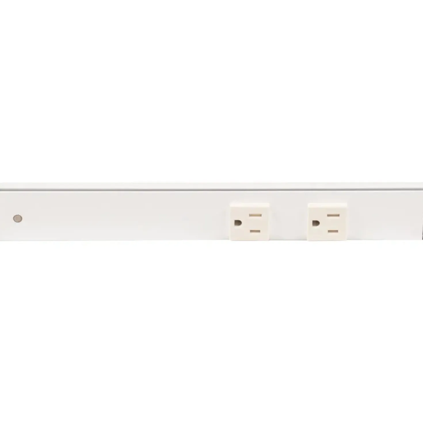 Slim Angle Under Cabinet Outlet Power Strip | White Finish