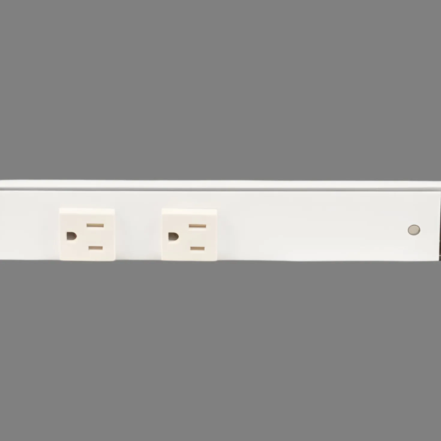 Slim Angle Under Cabinet Outlet Power Strip | White Finish