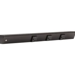 Slim Angle Under Cabinet Outlet Power Strip | Black Finish