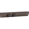 Slim Angle Under Cabinet Outlet Power Strip | Bronze Finish