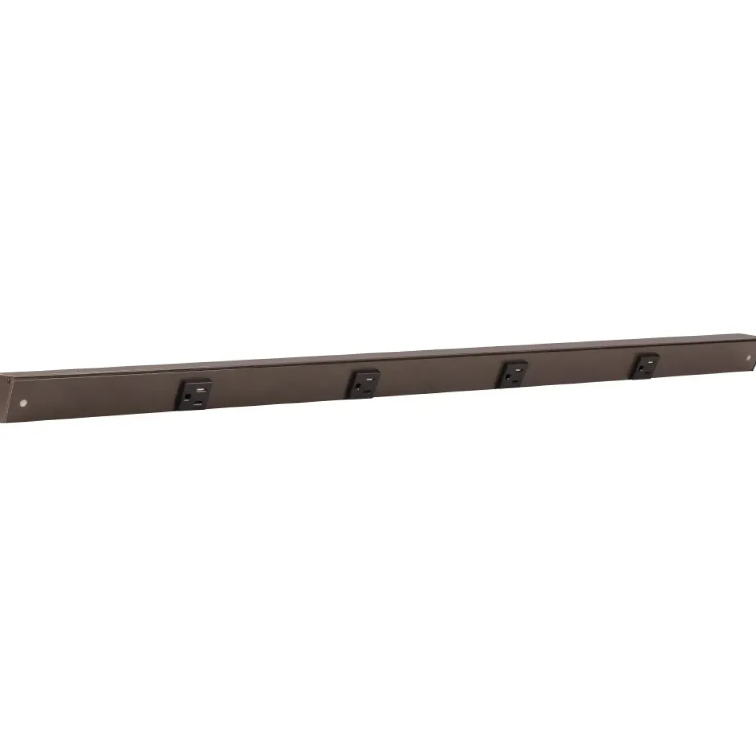 Slim Angle Under Cabinet Outlet Power Strip | Bronze Finish