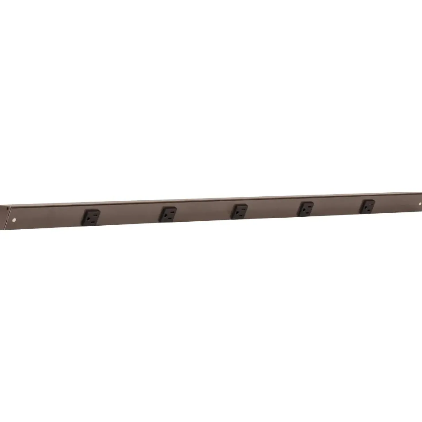 Slim Angle Under Cabinet Outlet Power Strip | Bronze Finish