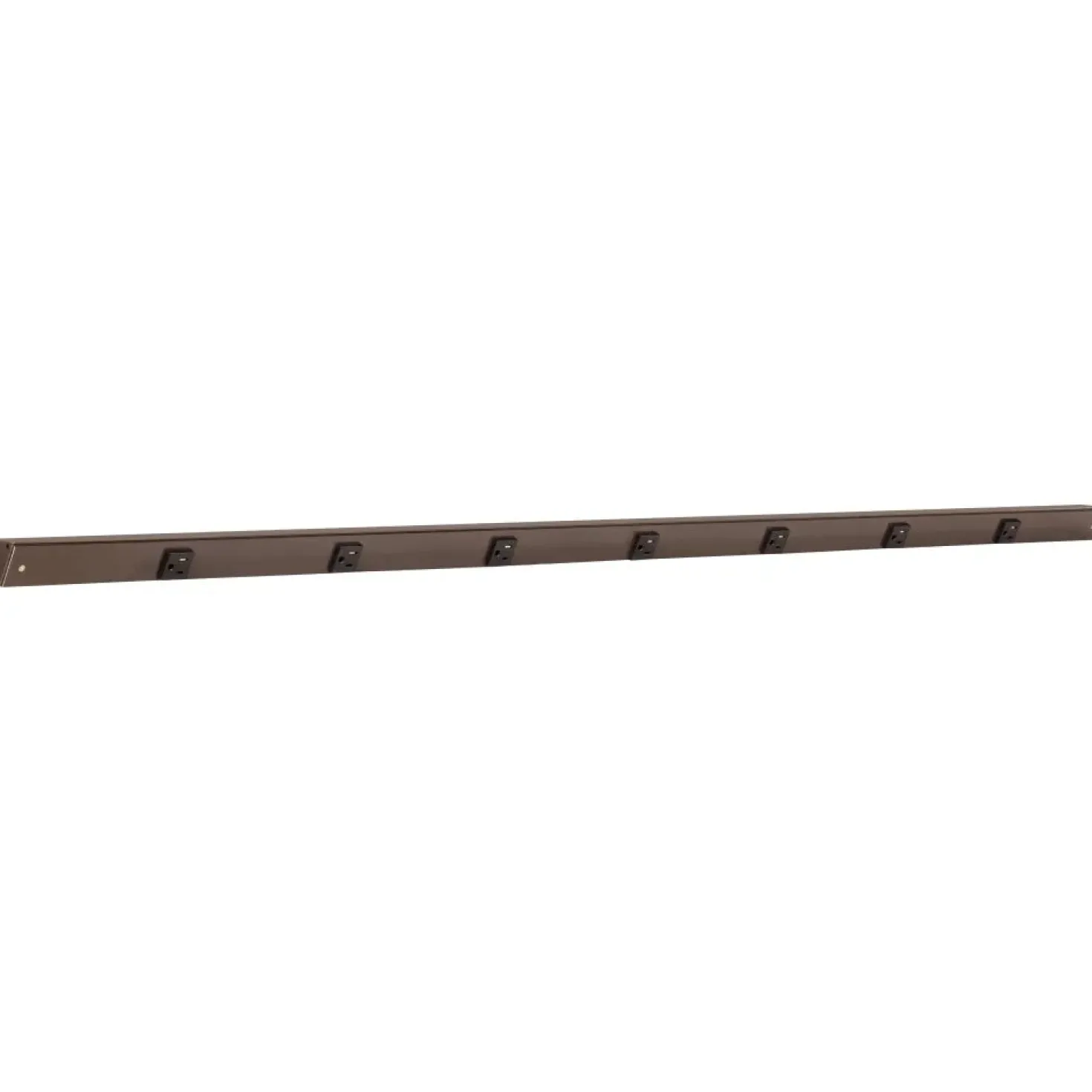 Slim Angle Under Cabinet Outlet Power Strip | Bronze Finish
