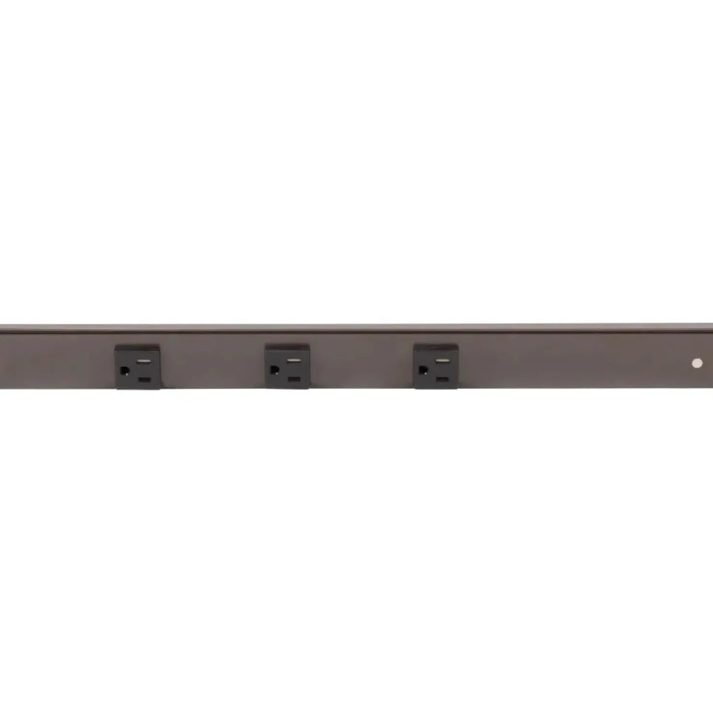 Slim Angle Under Cabinet Outlet Power Strip | Bronze Finish