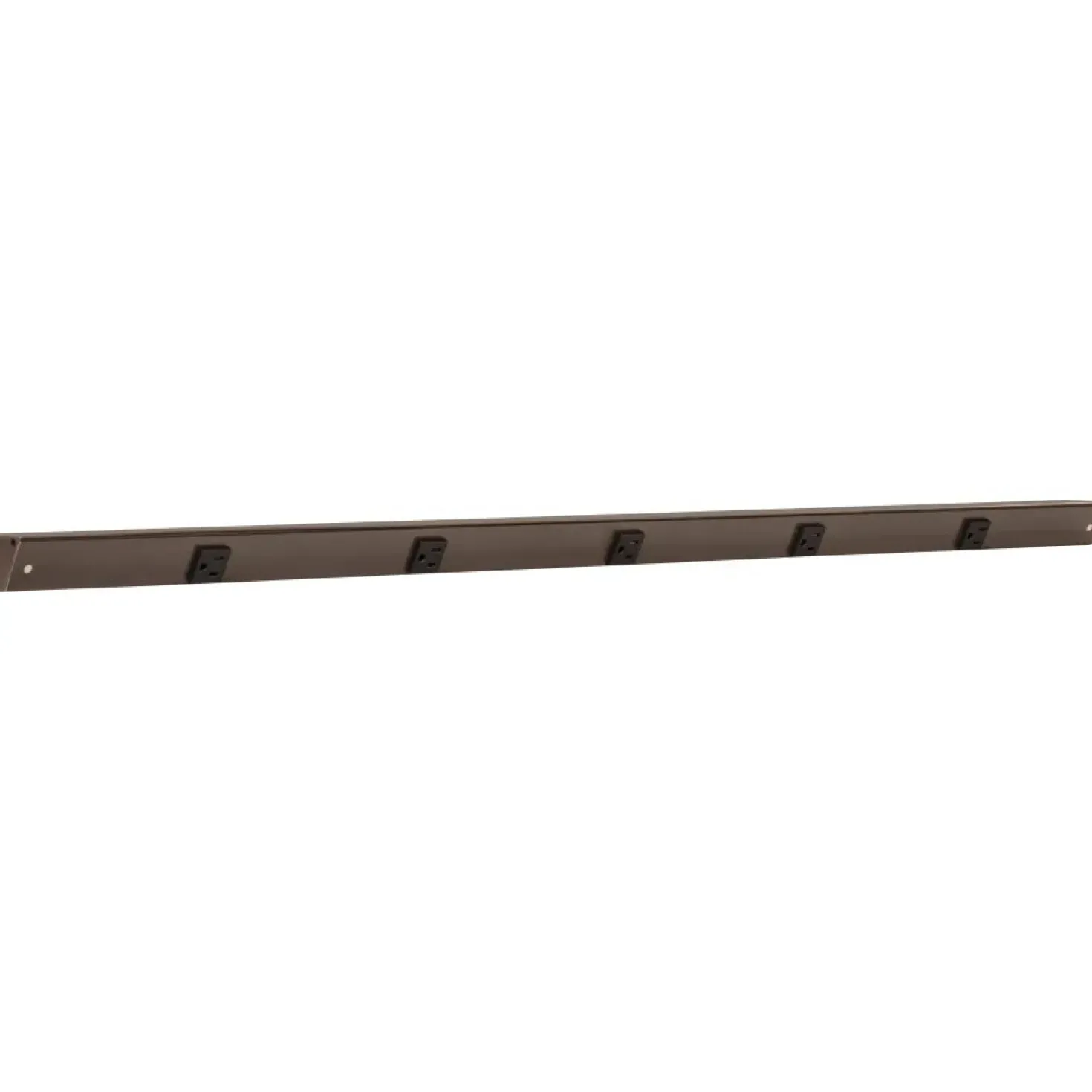 Slim Angle Under Cabinet Outlet Power Strip | Bronze Finish