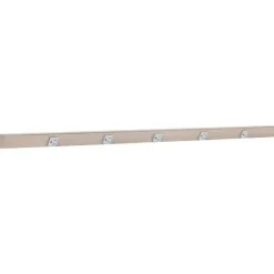 Slim Angle Under Cabinet Outlet Power Strip | Satin Nickel Finish