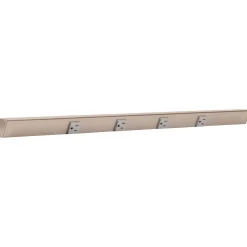 Slim Angle Under Cabinet Outlet Power Strip | Satin Nickel Finish