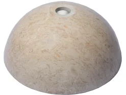 Small Vessel Sink Bowl in Polished Penny Grey Marble