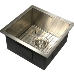 15" Square Marine-Grade Stainless Outdoor Undermount Prep Sink