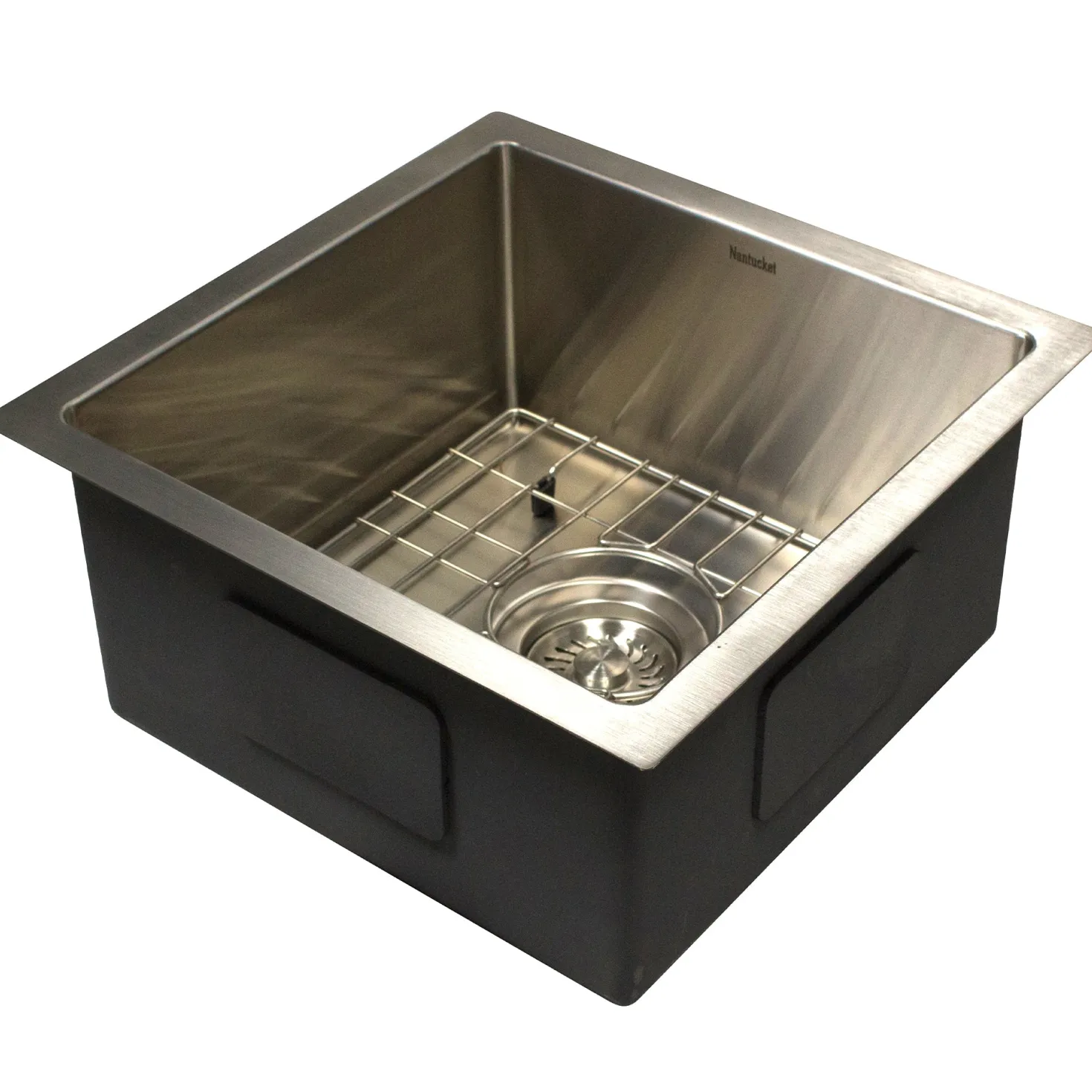 15" Square Marine-Grade Stainless Outdoor Undermount Prep Sink