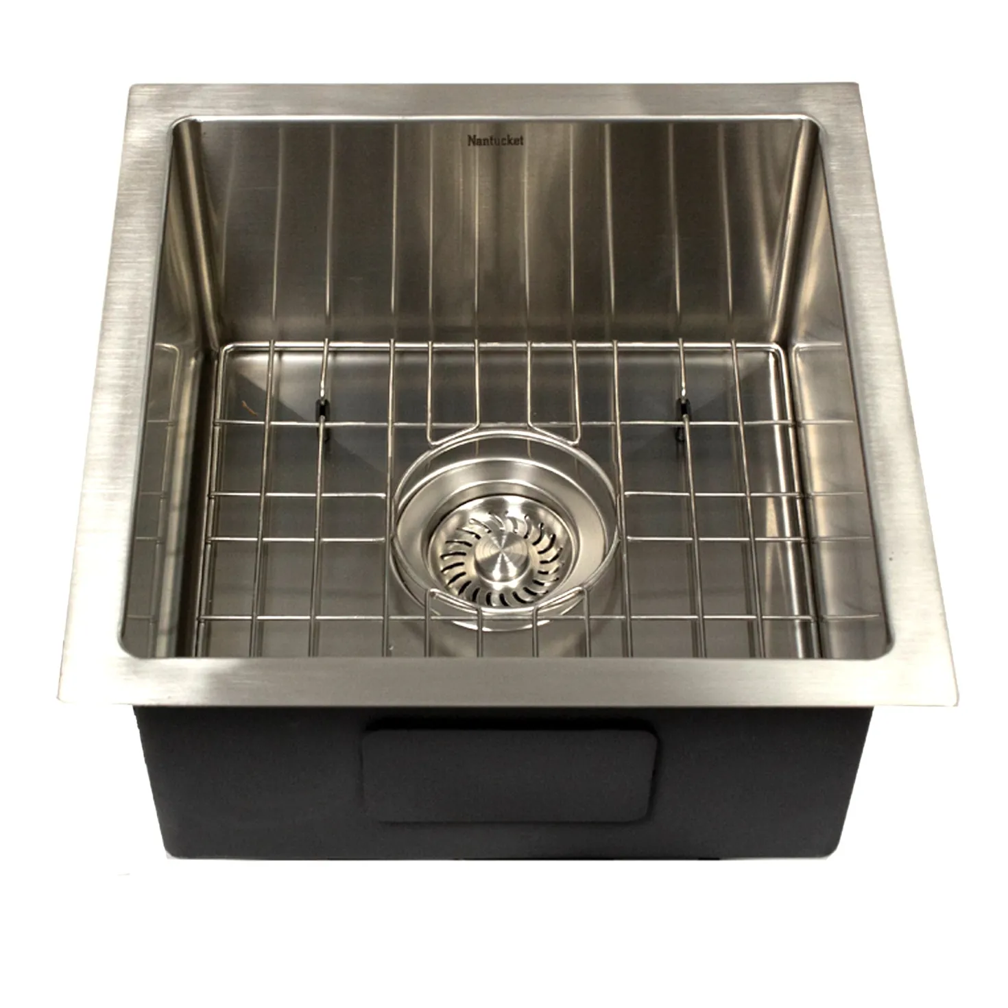 15" Square Marine-Grade Stainless Outdoor Undermount Prep Sink