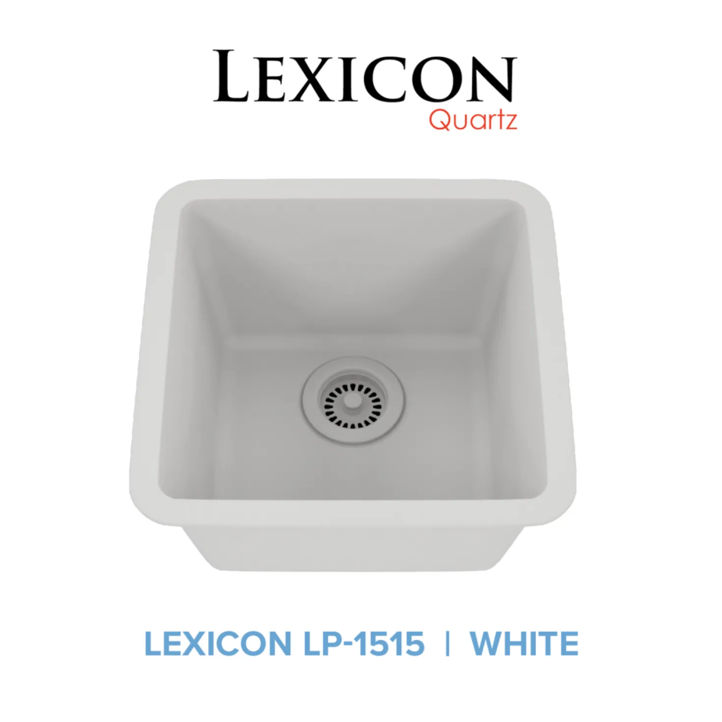 Square Quartz Composite Bar/Prep Sink