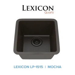 Square Quartz Composite Bar/Prep Sink