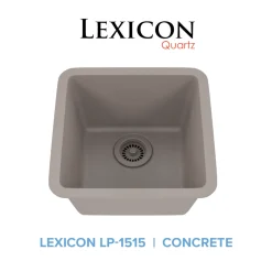 Square Quartz Composite Bar/Prep Sink