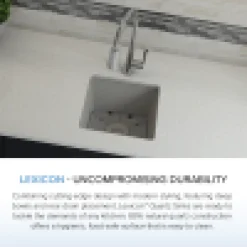 Square Quartz Composite Bar/Prep Sink