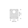 Stainless Steel Bottom Grid for BLANCO Liven Bar and Precis 50/50 Sinks