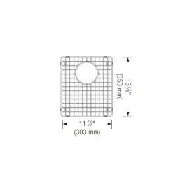Stainless Steel Bottom Grid for BLANCO Liven Bar and Precis 50/50 Sinks
