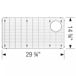 Stainless Steel Bottom Grid for BLANCO for BLANCO Formera 33" Super Single Sinks