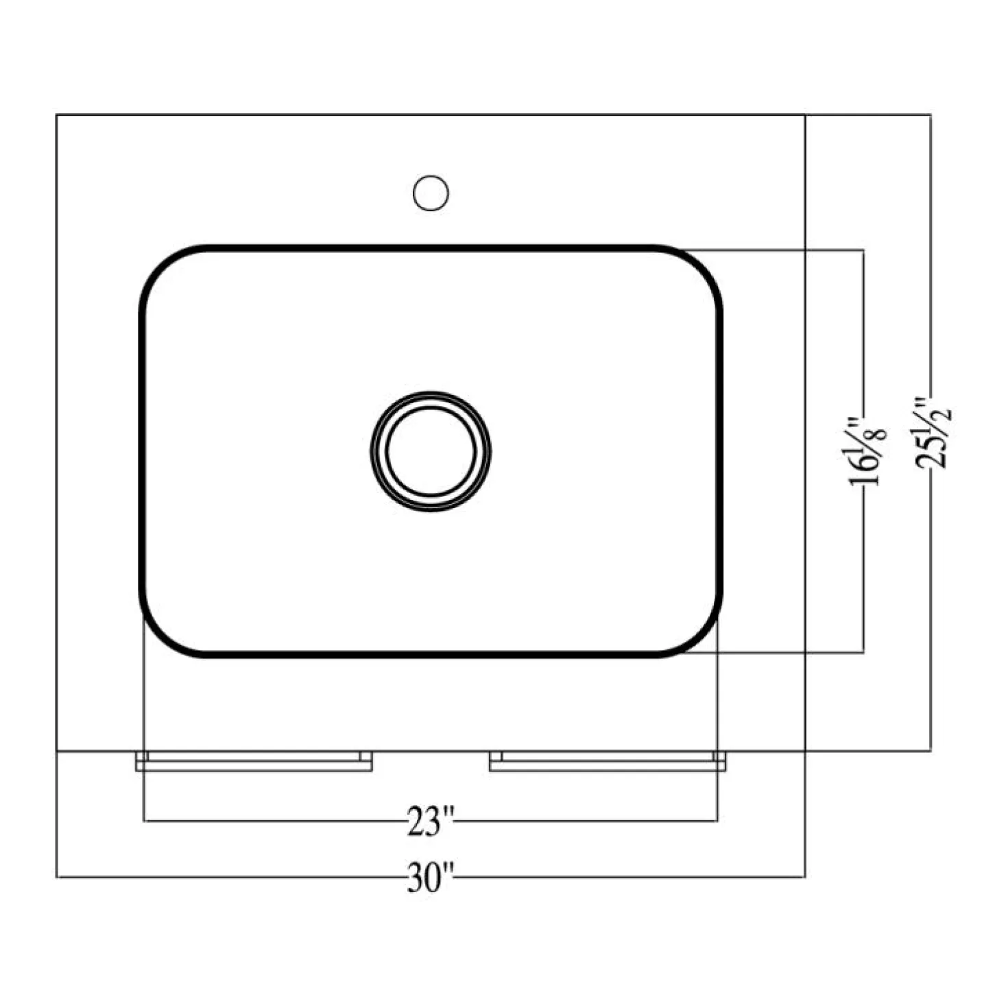 Stainless Steel 30" Sink Base Cabinet with Integral Sink