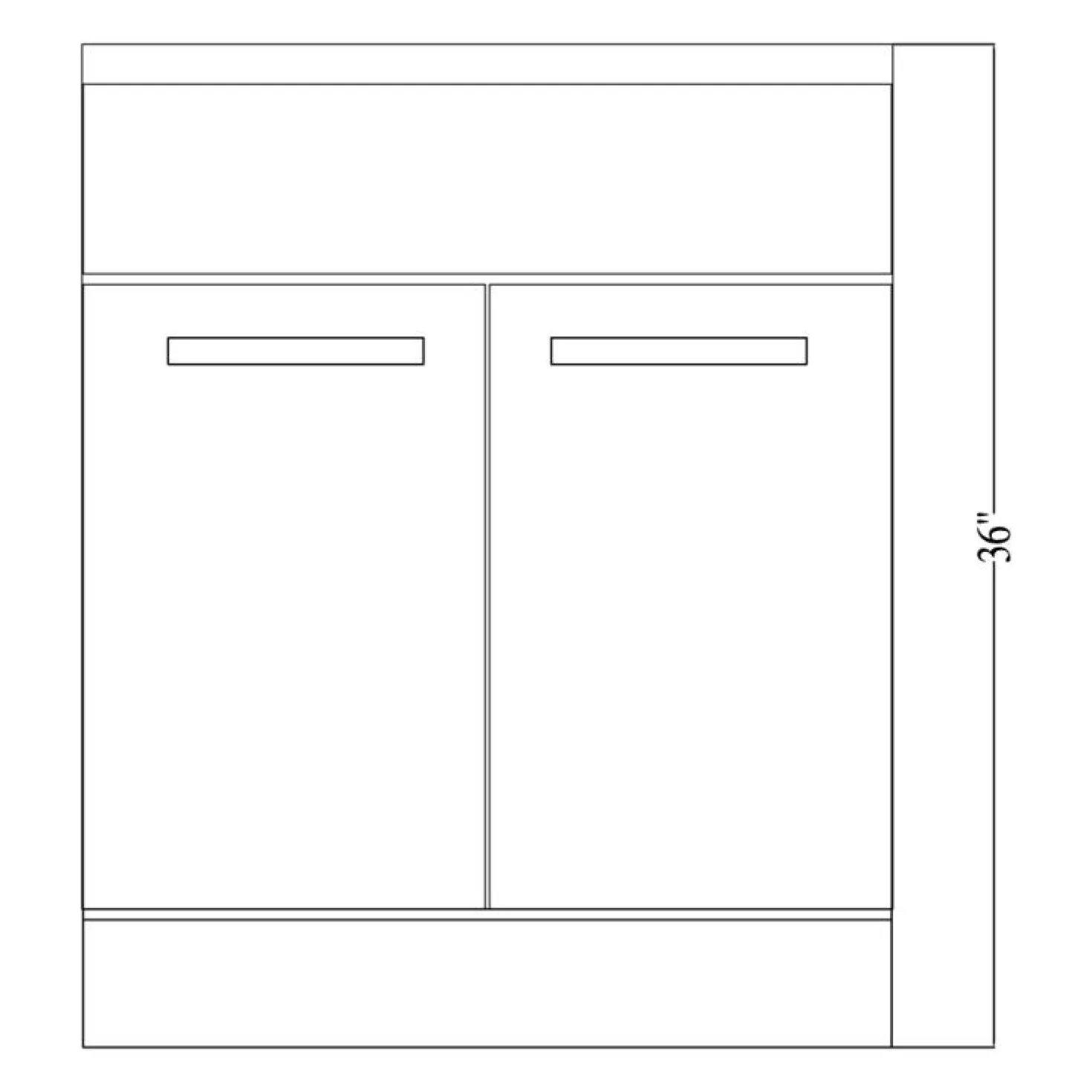 Stainless Steel 30" Sink Base Cabinet with Integral Sink