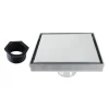 6" Stainless Steel Square Shower Drain in Chrome