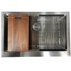33" Stainless Steel Workstation Farmhouse Kitchen Sink