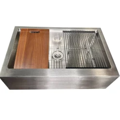33" Stainless Steel Workstation Farmhouse Kitchen Sink