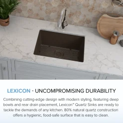 Standard Size Rectangle Quartz Composite Kitchen Sink
