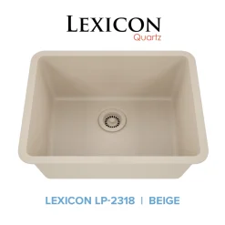 Standard Size Rectangle Quartz Composite Kitchen Sink
