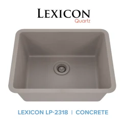 Standard Size Rectangle Quartz Composite Kitchen Sink