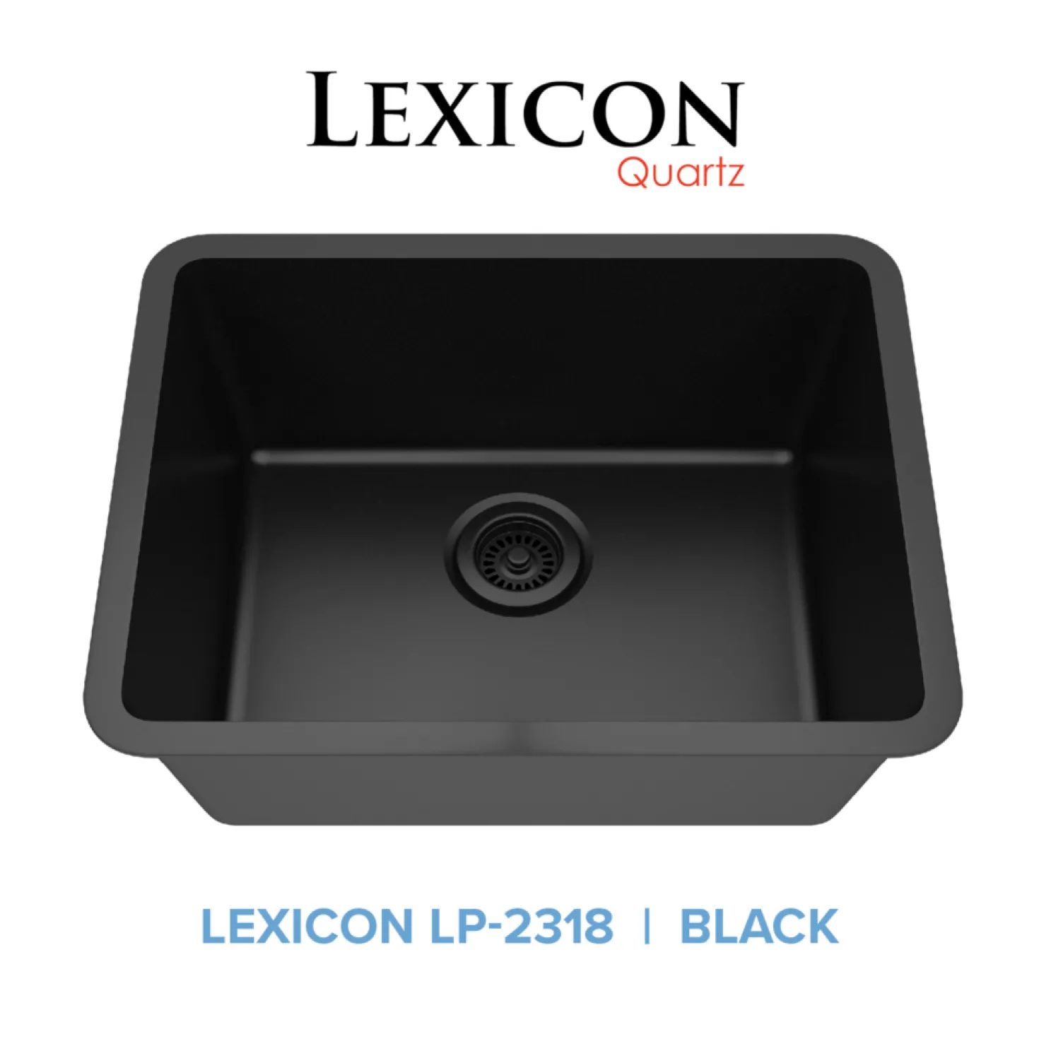 Standard Size Rectangle Quartz Composite Kitchen Sink