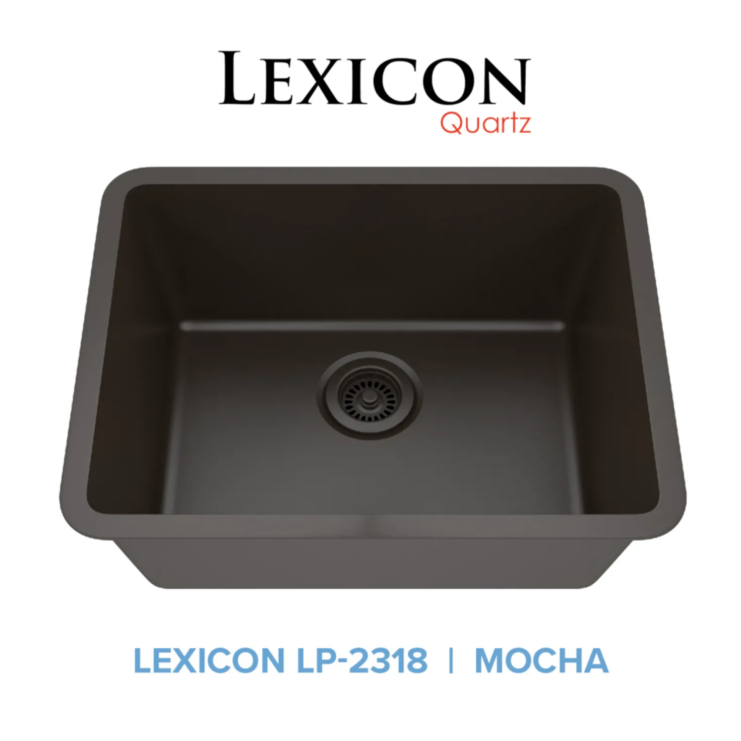 Standard Size Rectangle Quartz Composite Kitchen Sink