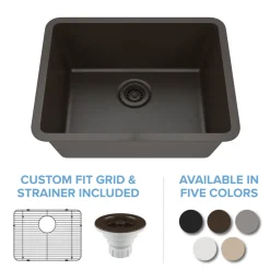 Standard Size Rectangle Quartz Composite Kitchen Sink