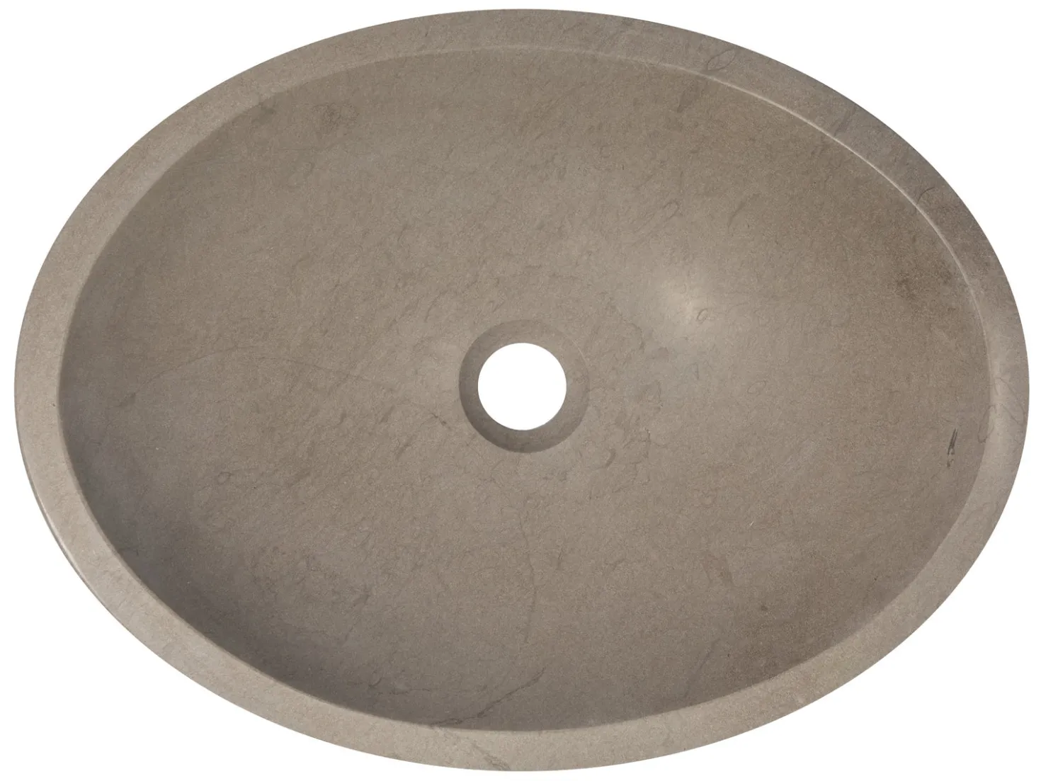 Stone Canoe Sink in Honed Molly Grey Marble