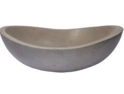 Stone Canoe Sink in Honed Molly Grey Marble