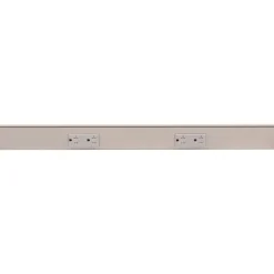 Tamper Resistant Angle Under Cabinet Outlet Power Strip | Satin Nickel Finish