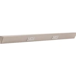 Tamper Resistant Angle Under Cabinet Outlet Power Strip | Satin Nickel Finish