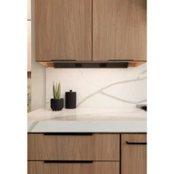 Tamper Resistant Angle Under Cabinet Outlet Power Strip | Bronze Finish