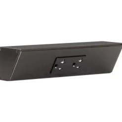 Tamper Resistant Angle Under Cabinet Outlet Power Strip | Black Finish