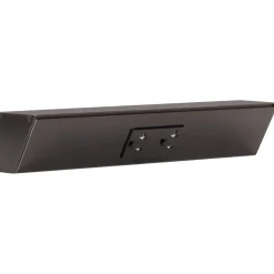 Tamper Resistant Angle Under Cabinet Outlet Power Strip | Black Finish