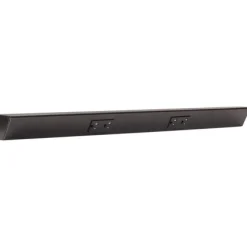 Tamper Resistant Angle Under Cabinet Outlet Power Strip | Black Finish